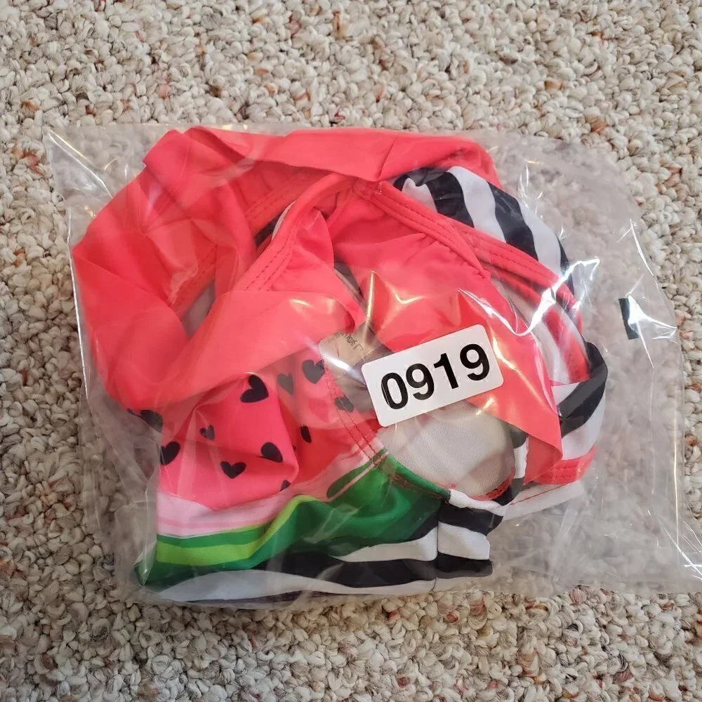 Watermelon 2-peice swimsuit bikini Girl Size toddler 4